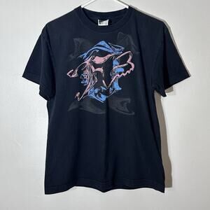 Size KXL Vintage Y2K Fox Racing Black Graphic T Pink And Blue